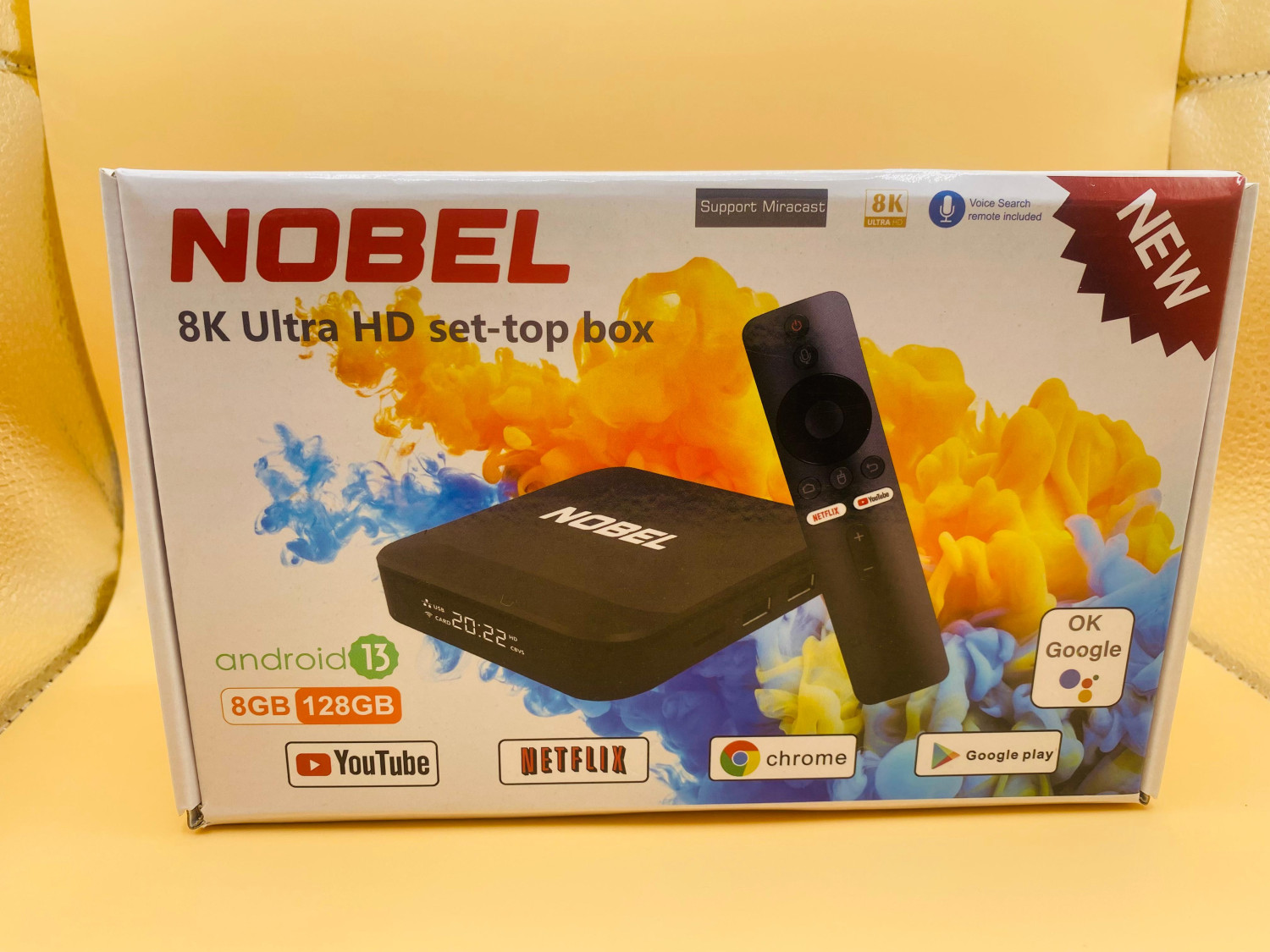Nobel 8K Pro Android TV BOX Malaysian Imported Box